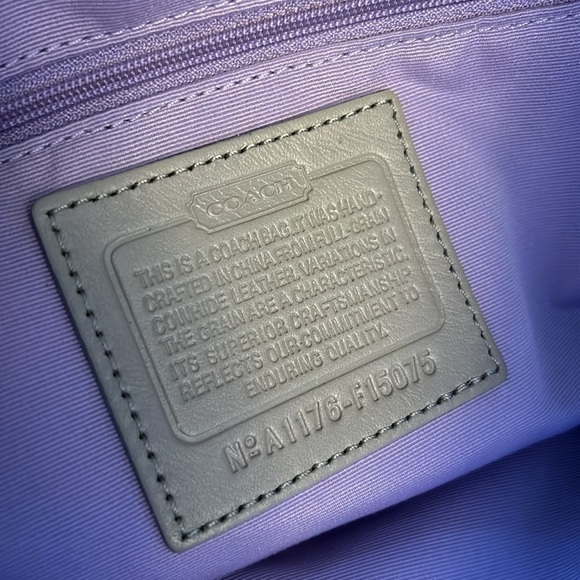 COACH F15075 Soho Leather Flap Buckle Hobo Bag Champagne Sparkle - Picture 8 of 8